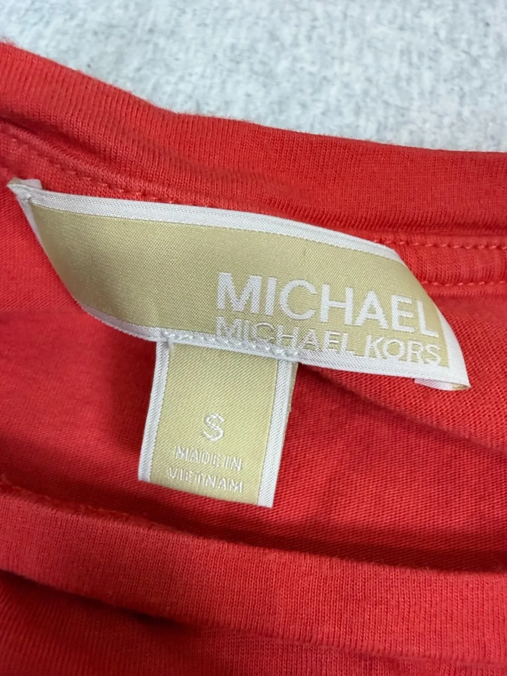 Michael‎ Michael Kors Ruffled Sleeve Top - Coral - Small